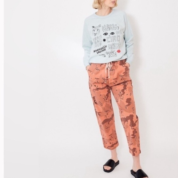 MOTHER Denim - Mother The Catch All High Rise Ankle Pants in Mushroom Mayhem Size 26